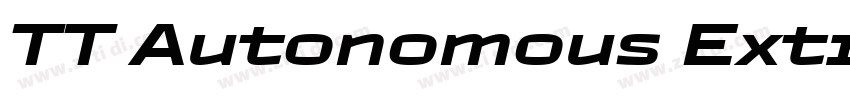 TT Autonomous ExtraB字体转换 TT Autonomous ExtraB字体转换